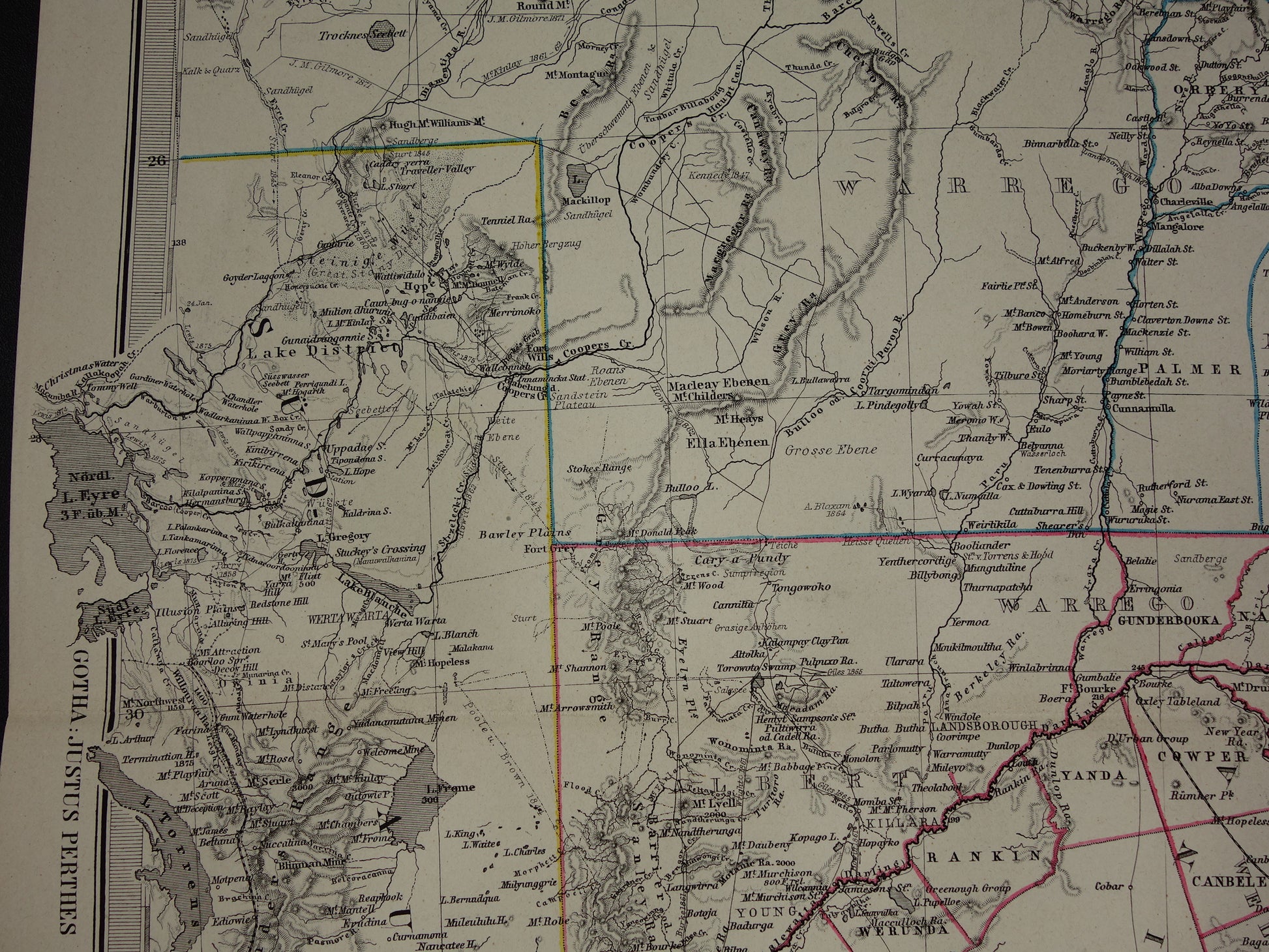 historische landkaart new south wales australie