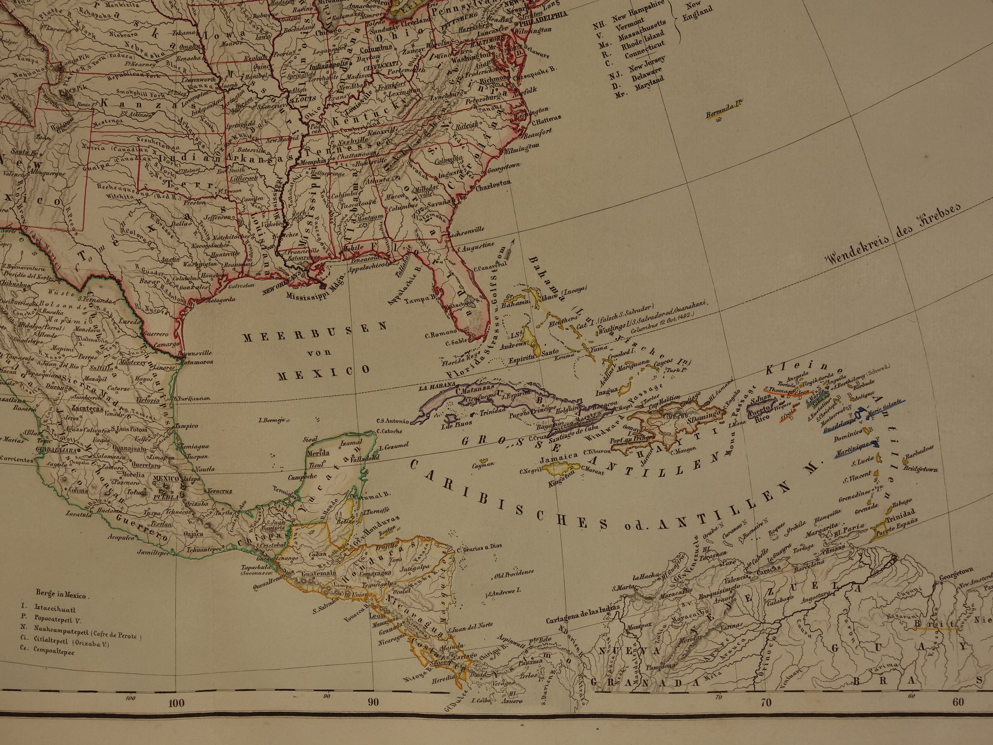 Nord-America Heinrich Kiepert 1860