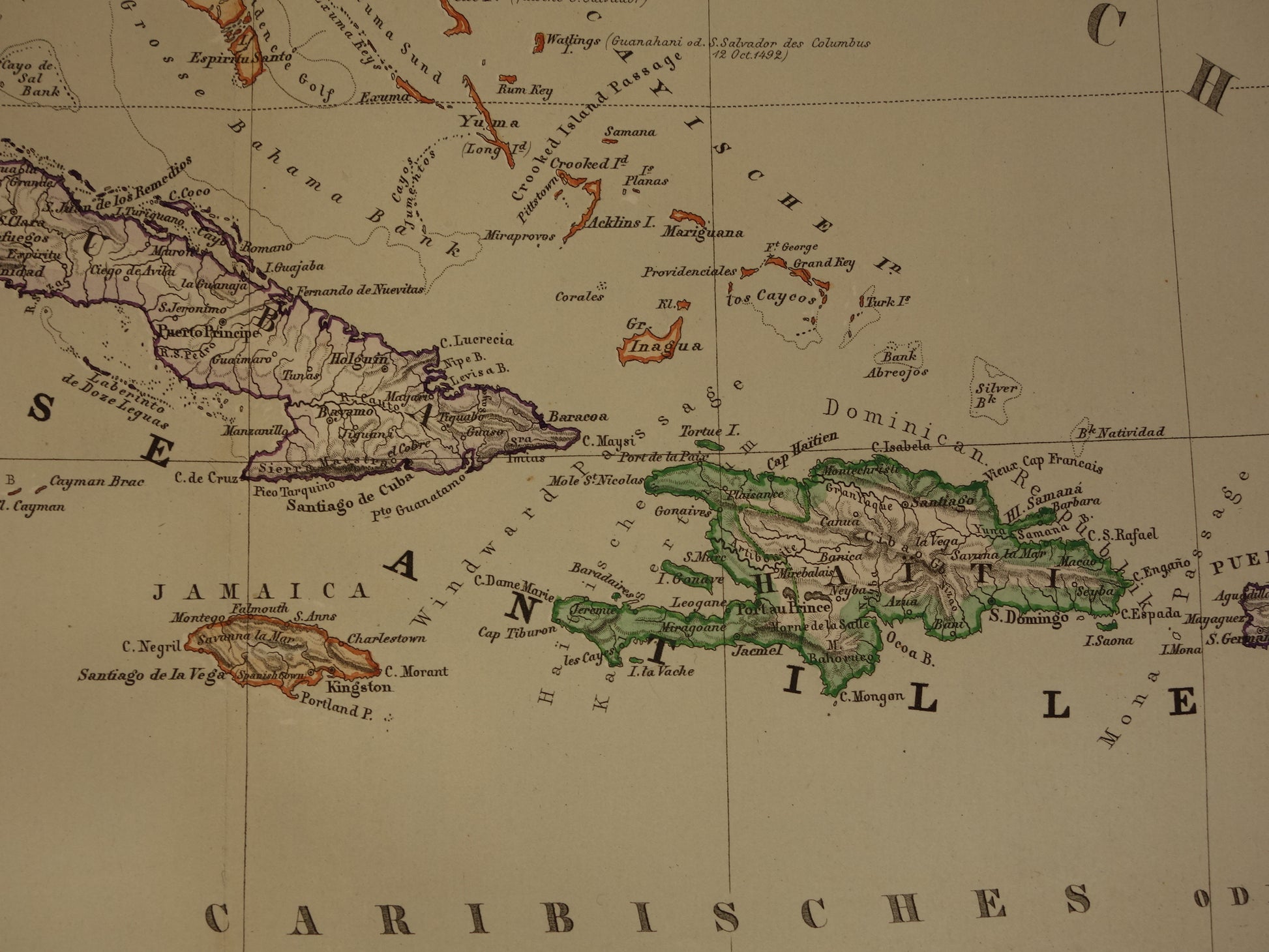 historische kaarten van West Indië Antillen kopen