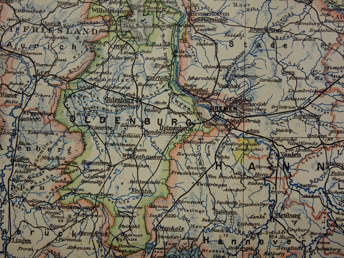 Bremen Duitsland historische kaarten landkaarten winkel