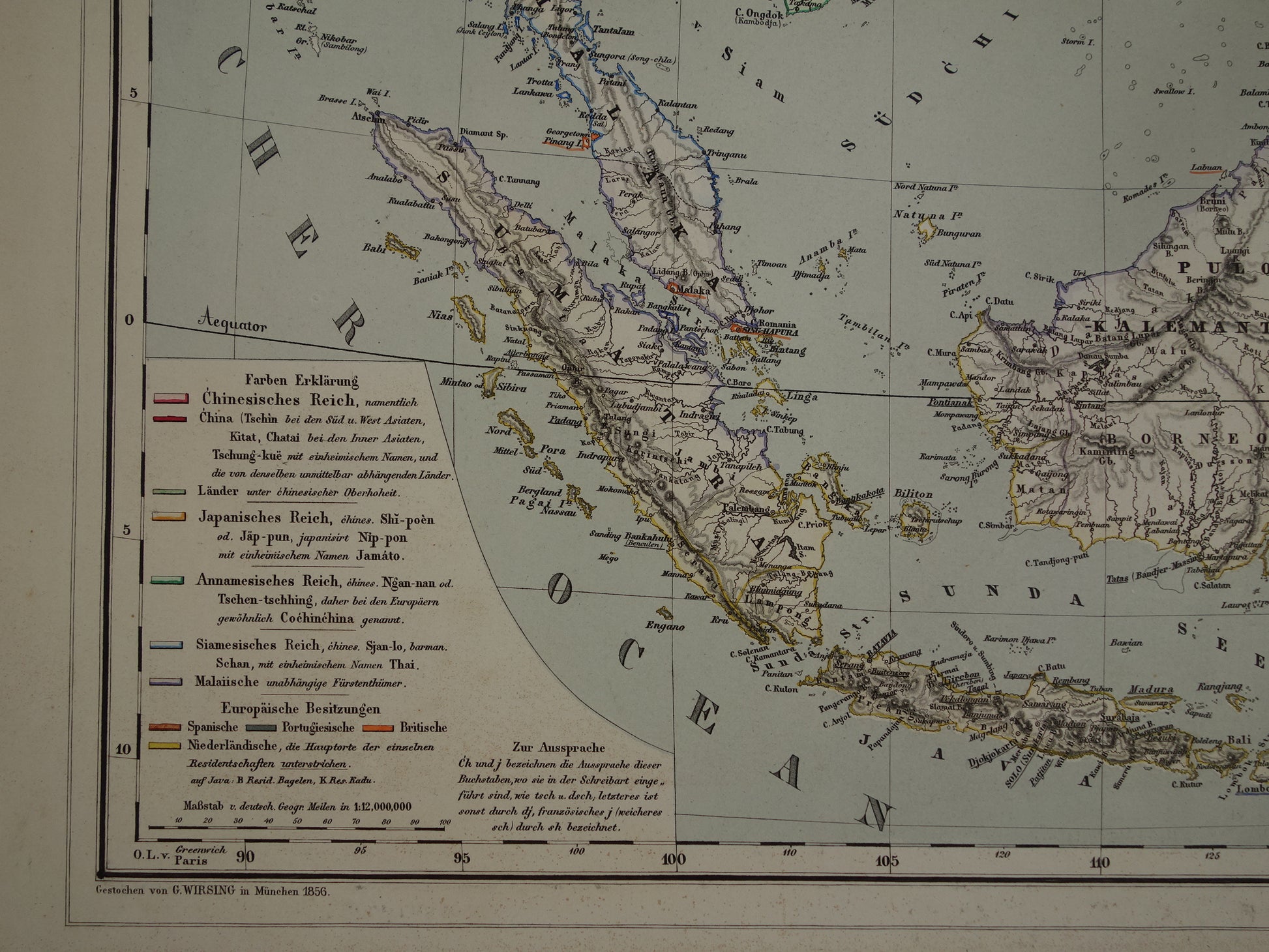 oude kaarten van zuidoost azie en indonesië kopen