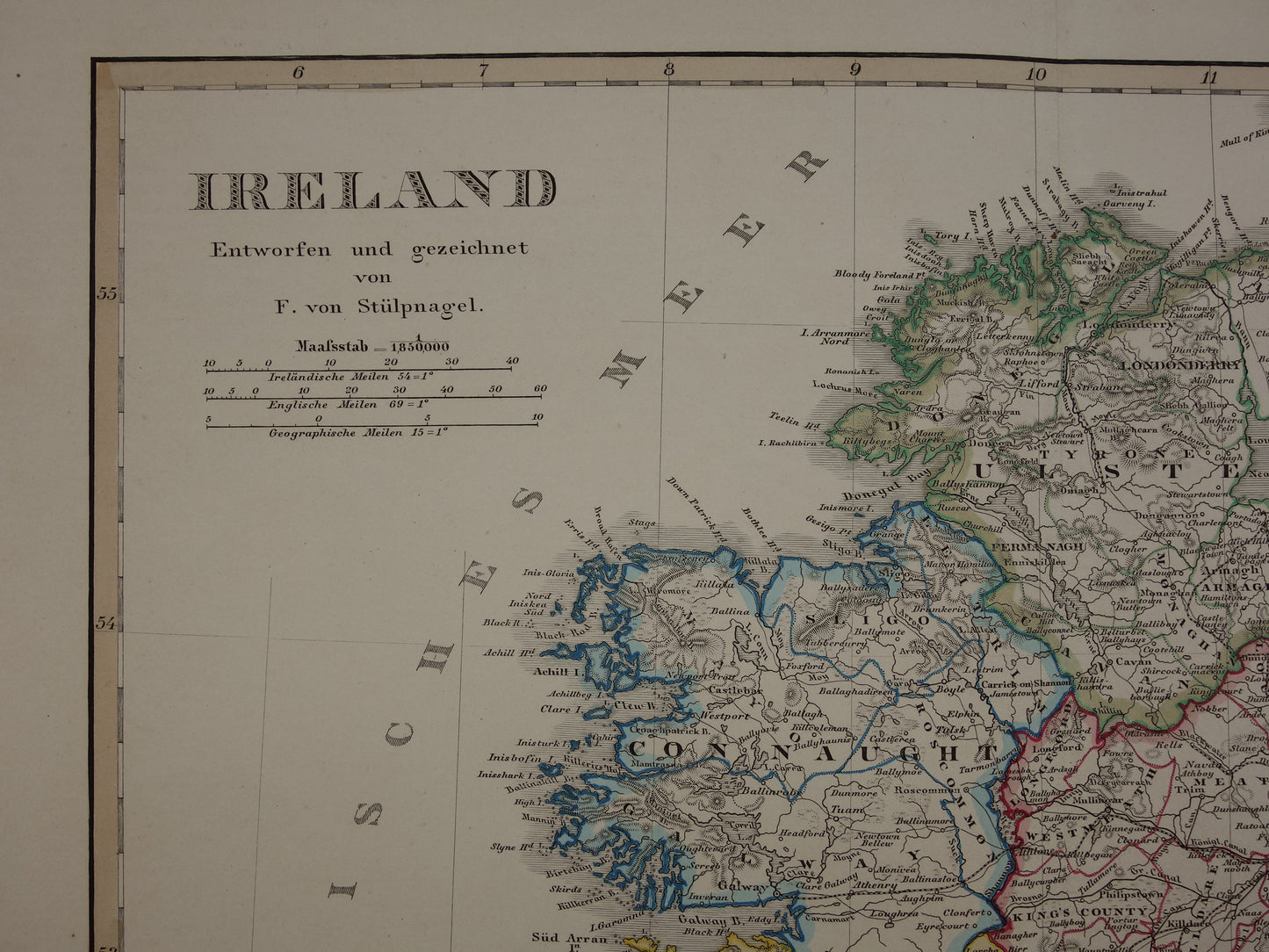 oude landkaarten van ierland