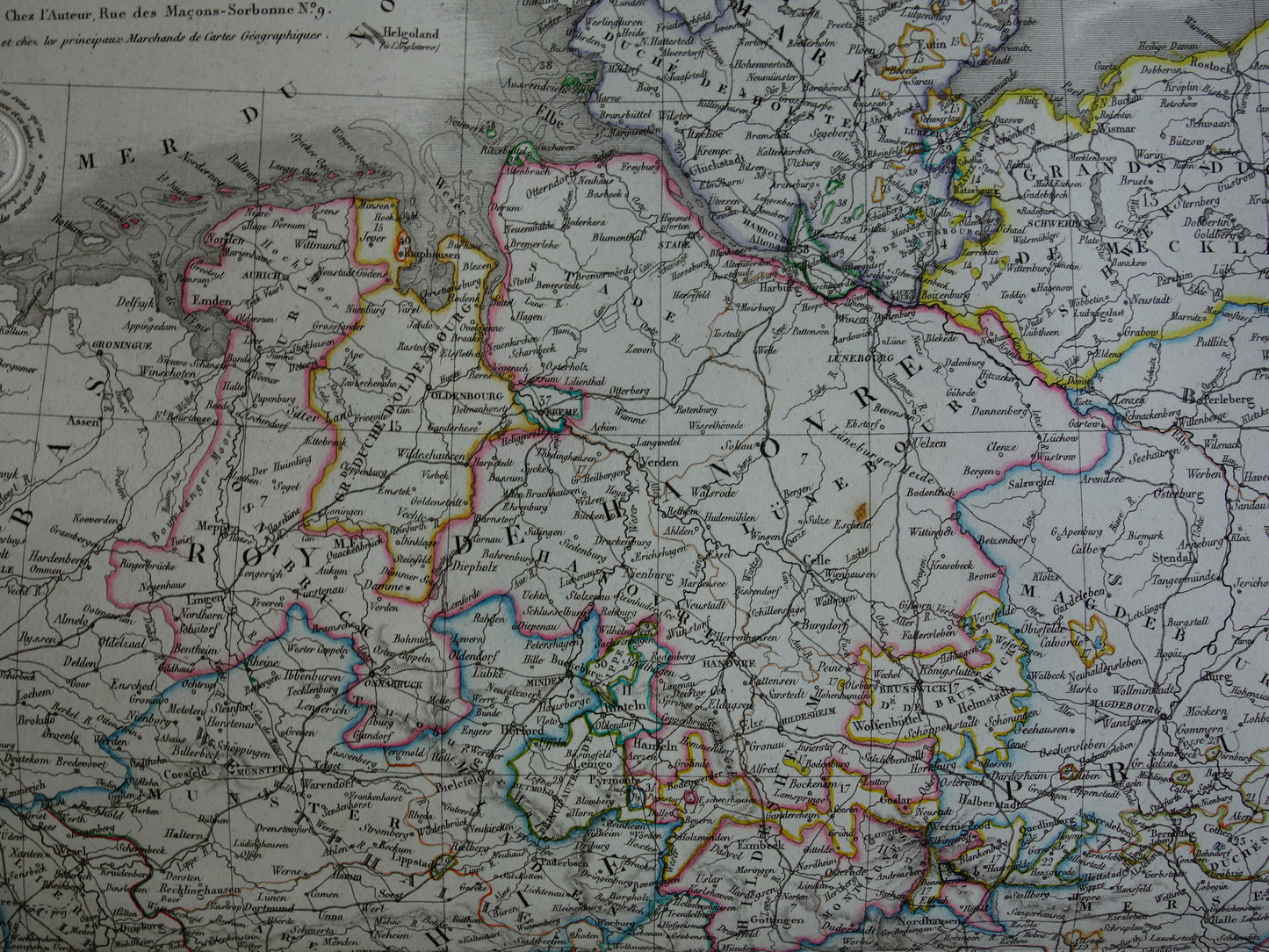 antieke kaart kaarten van DUitsland kopen