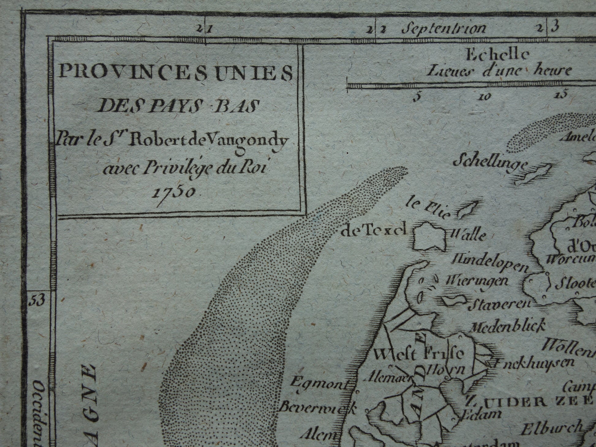 Provinces Unies des Pays Bas Robert de Vaugondy 1750