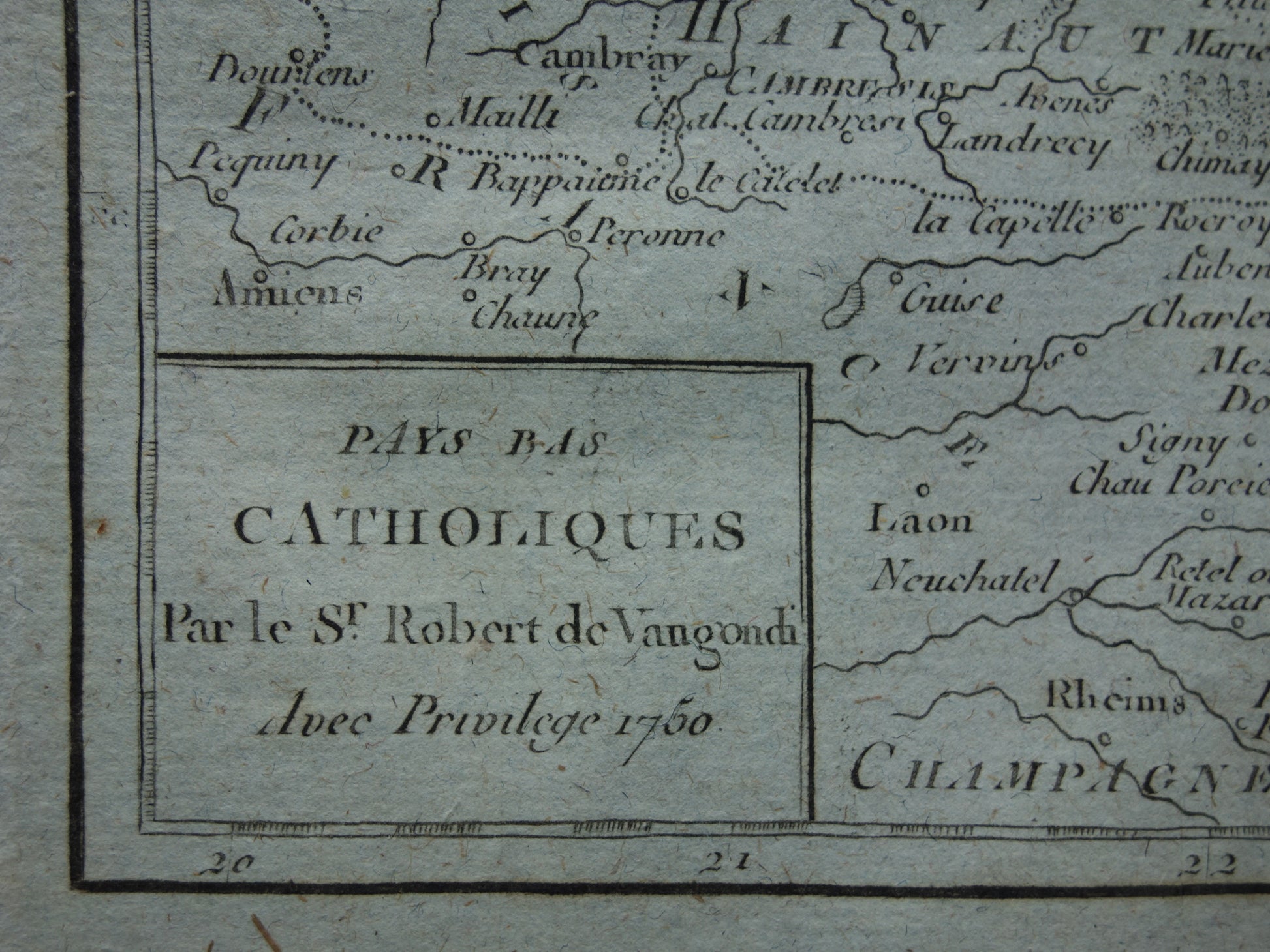 Pays Bas Catholiques Robert de Vaugondy 1750