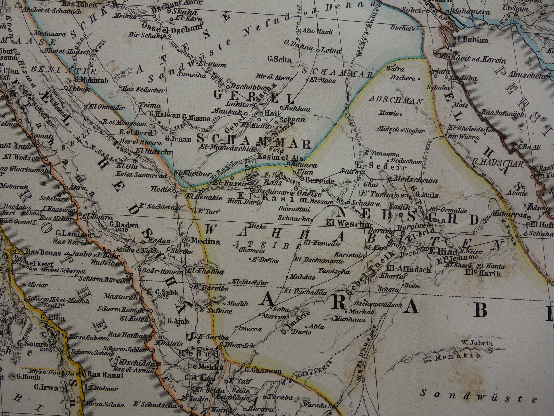 saoedie arabie antieke landkaarten kopen