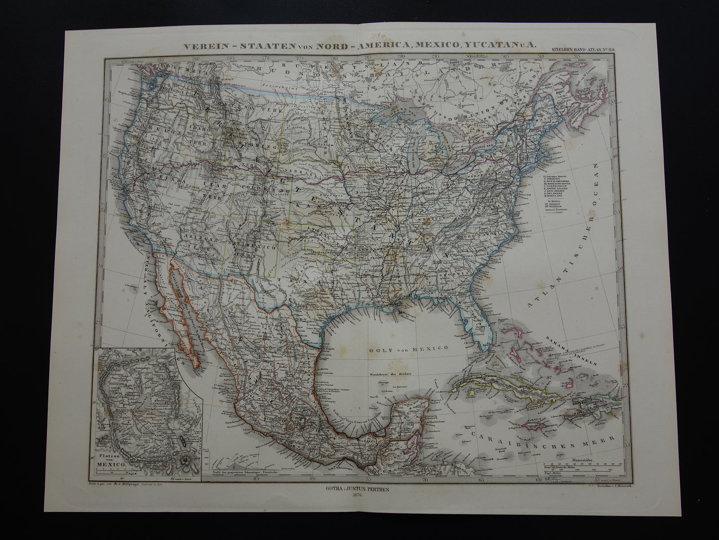 historische kaarten van de verenigde staten kopen