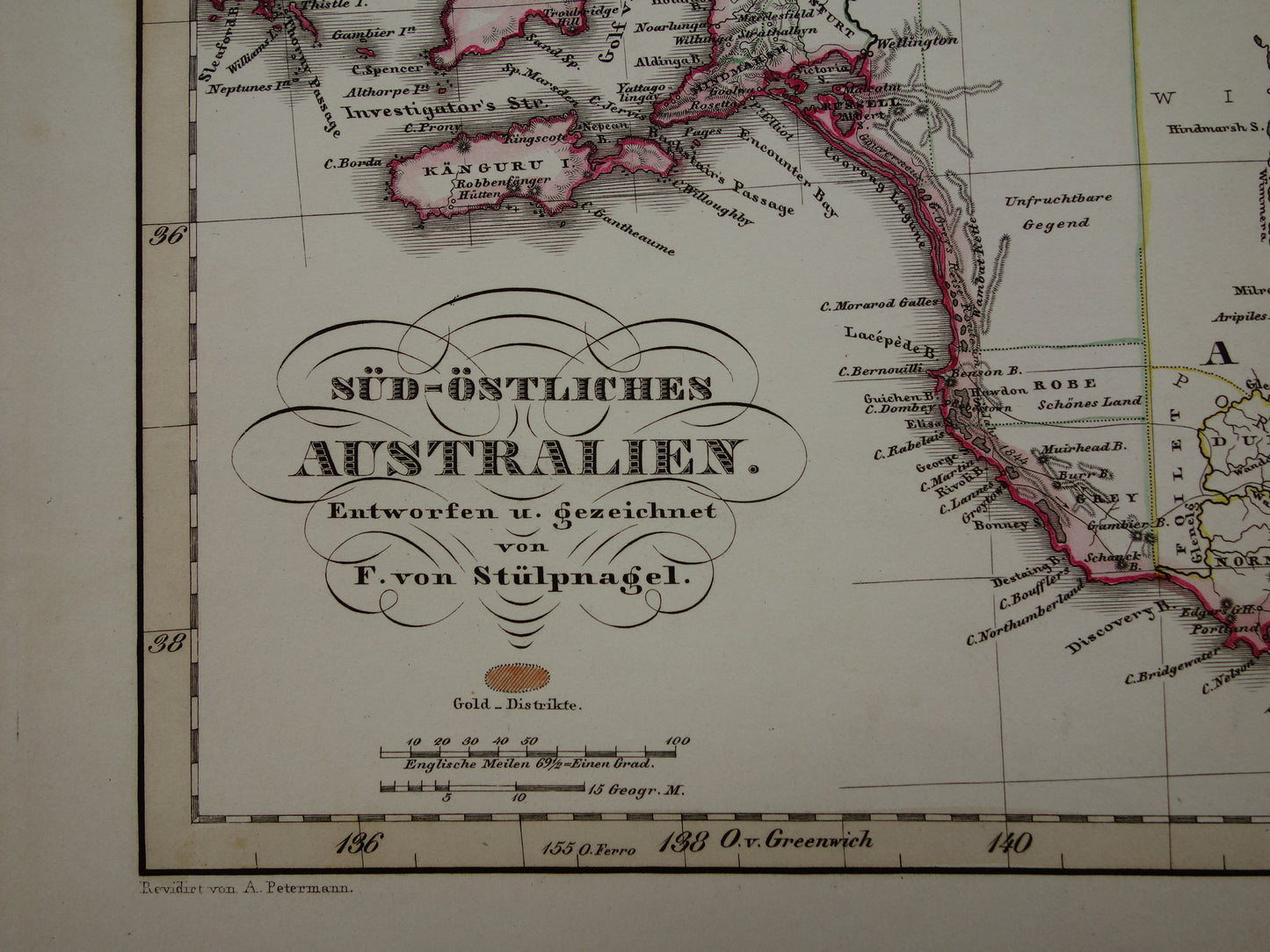 antieke kaart van Australie vintage kaarten te koop