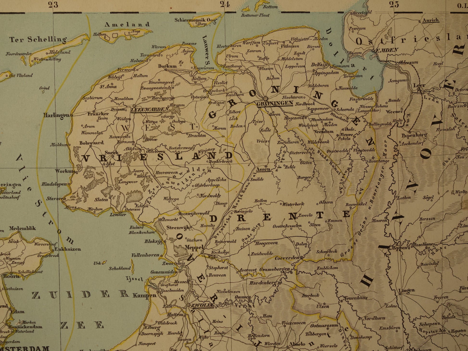 historische landkaarten van Nederland en België