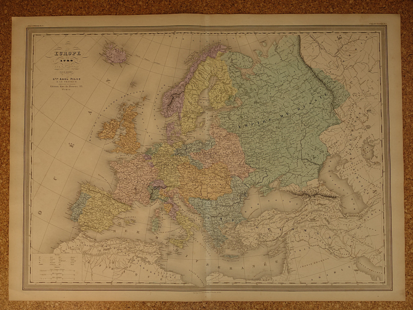 europa ten tijde van de Franse revolutie landkaart