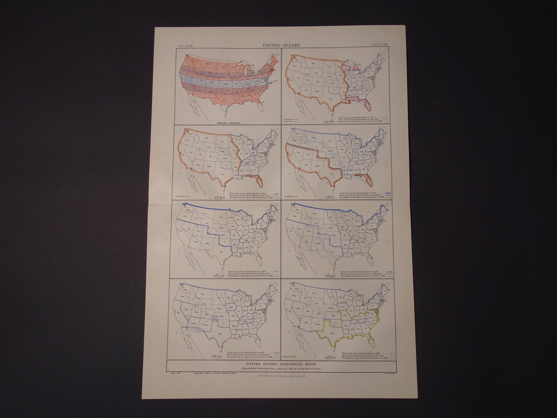 Geschiedenis van de VS Verenigde Staten in kaarten periode 1776 tot 1860