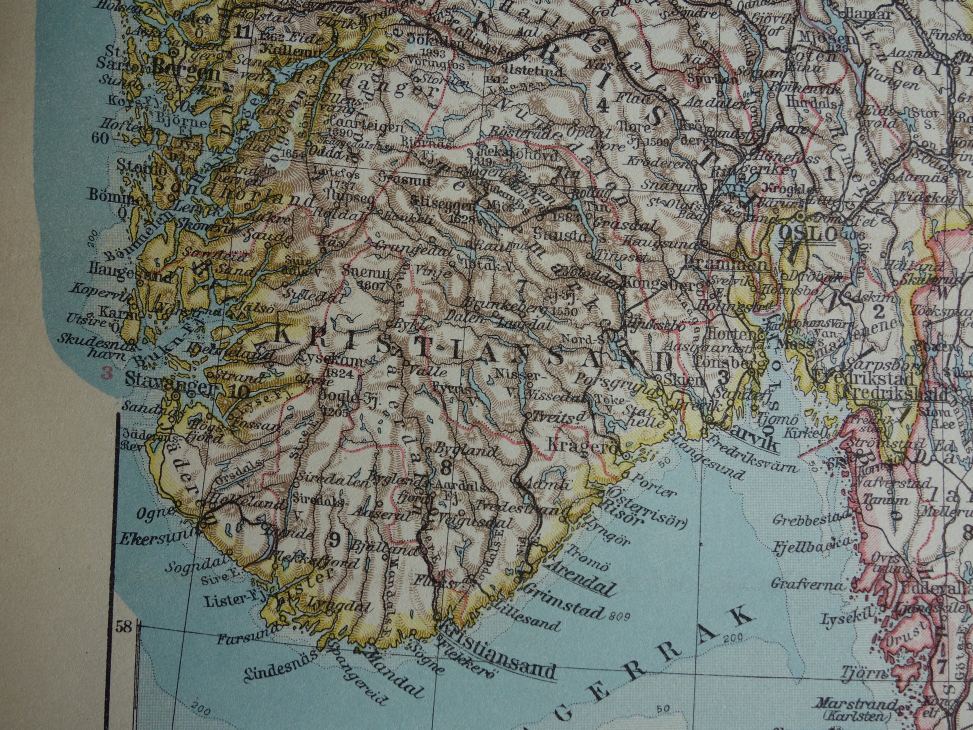 oude landkaarten van Noorwegen kopen