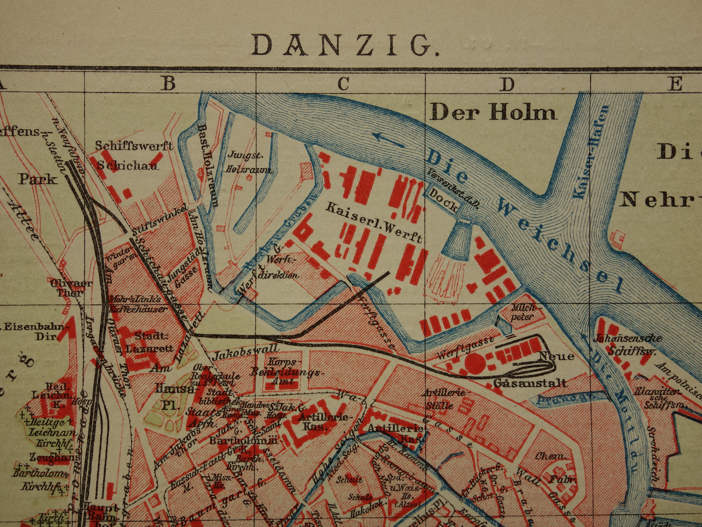 historische kaart kaarten Gdansk Danzig kopen