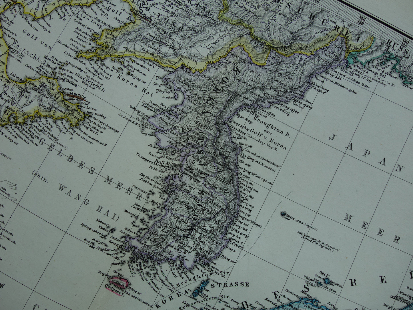 oude kaart kaarten van Korea te koop
