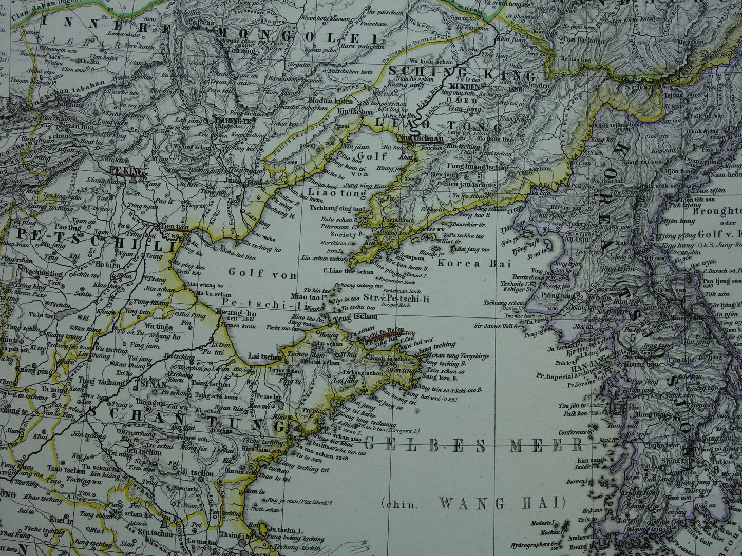 korea antieke landkaarten winkel china 1886