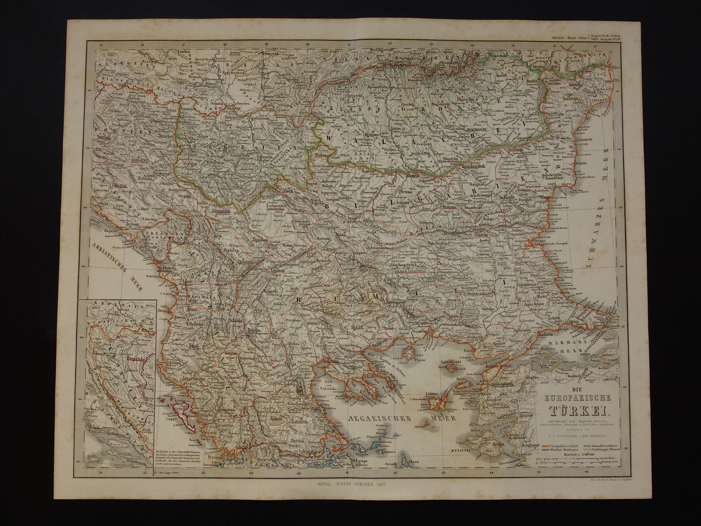 antieke landkaarten te koop ottomaanse rijk in europa kaart