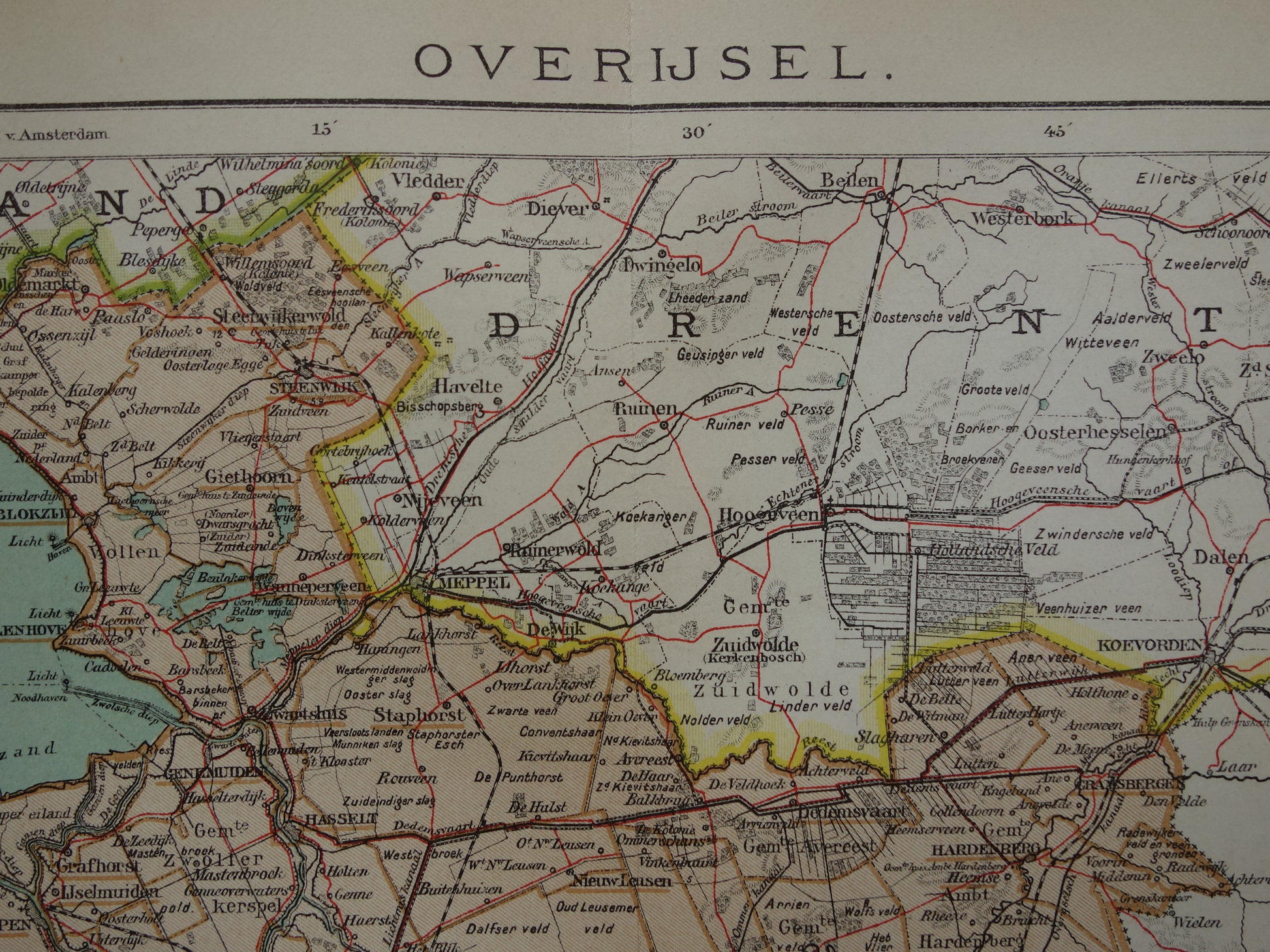 historische landkaarten Overijssel kopen winkel