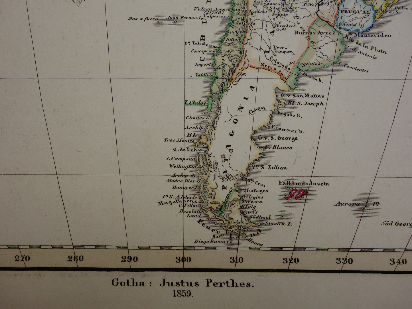 oude kaarten van Patagonië te koop