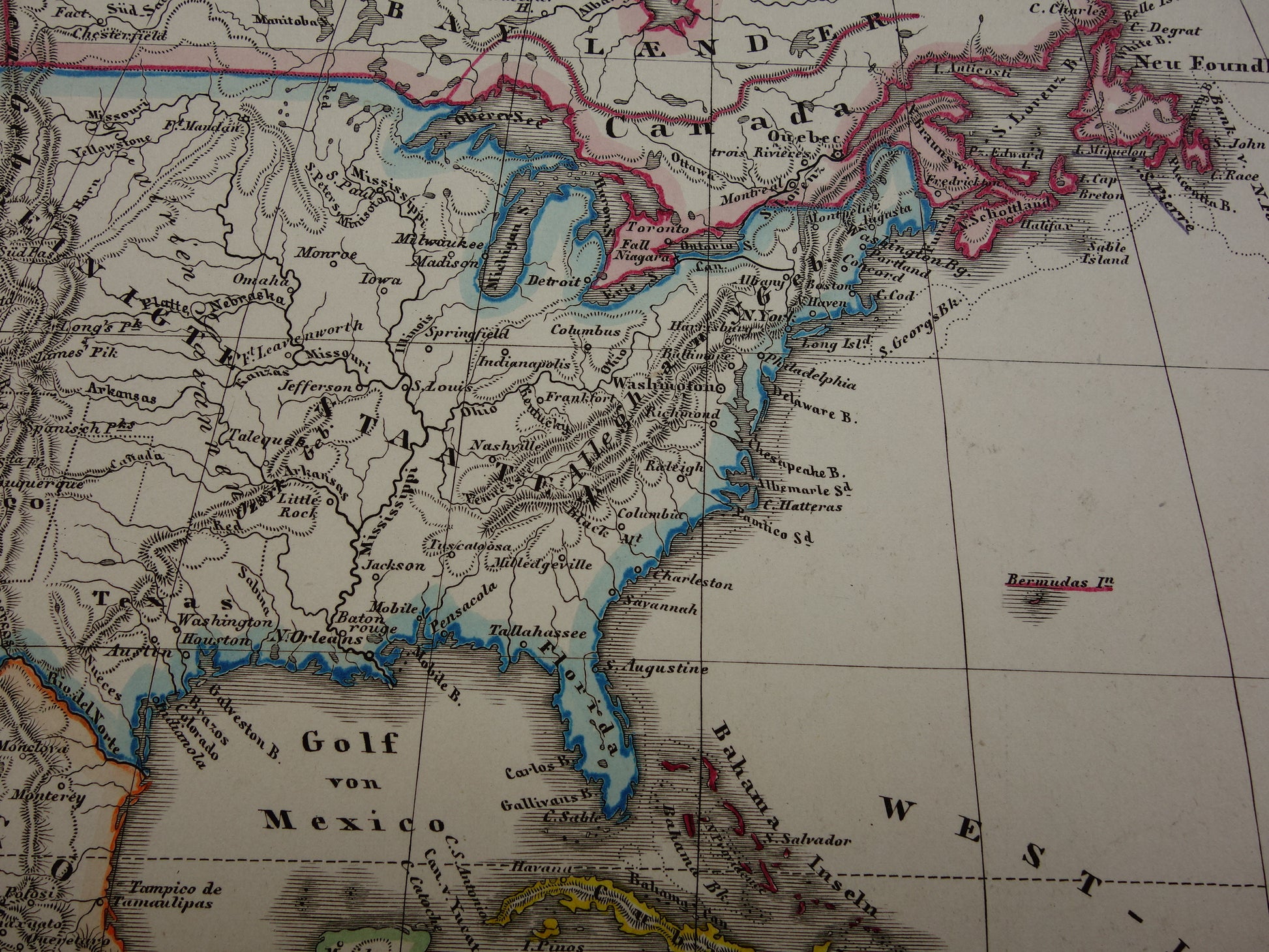 antieke landkaart landkaarten van Noord-Amerika kopen