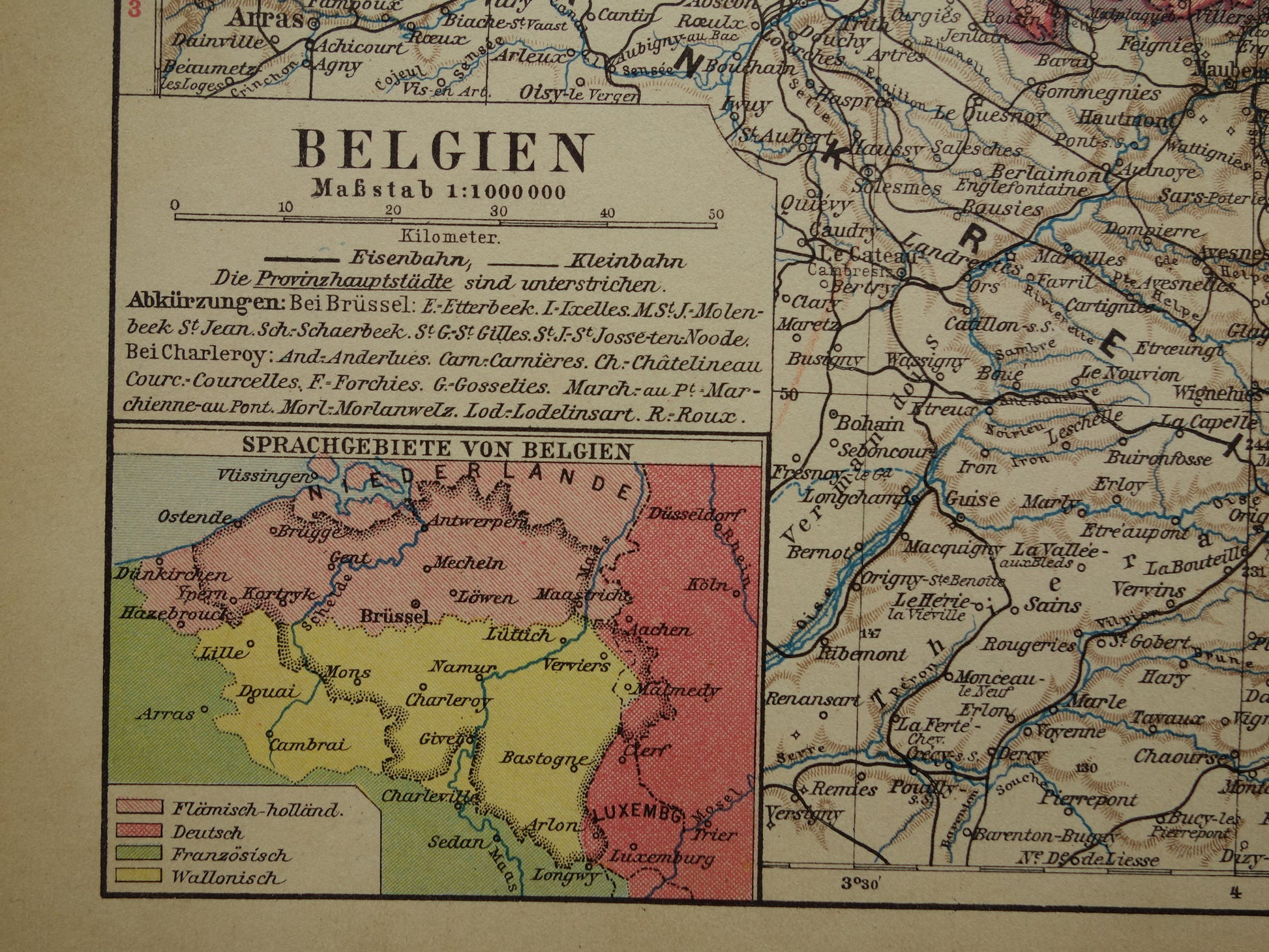 oude kaarten van België kopen originele vintage kaart