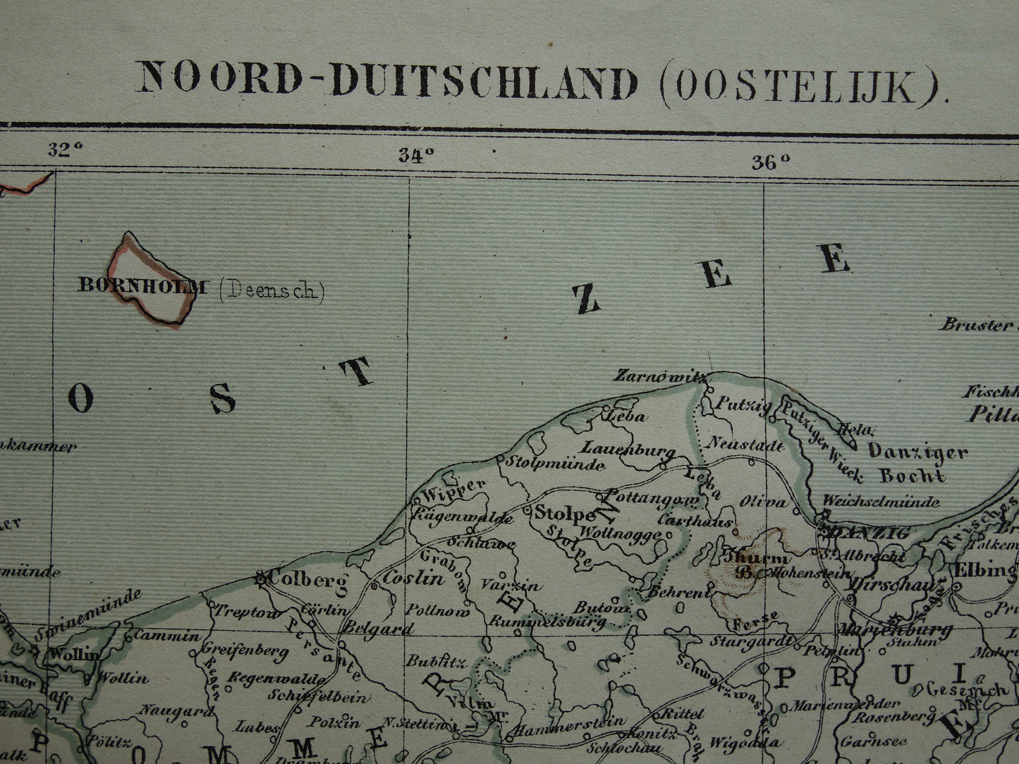 Silezië Duitsland Polen oude landkaart originele antieke Kuyper kaart uit 1882 vintage print Berlijn Pruissen